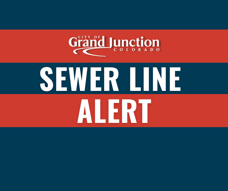 An alert notice: Sewer Line Alert