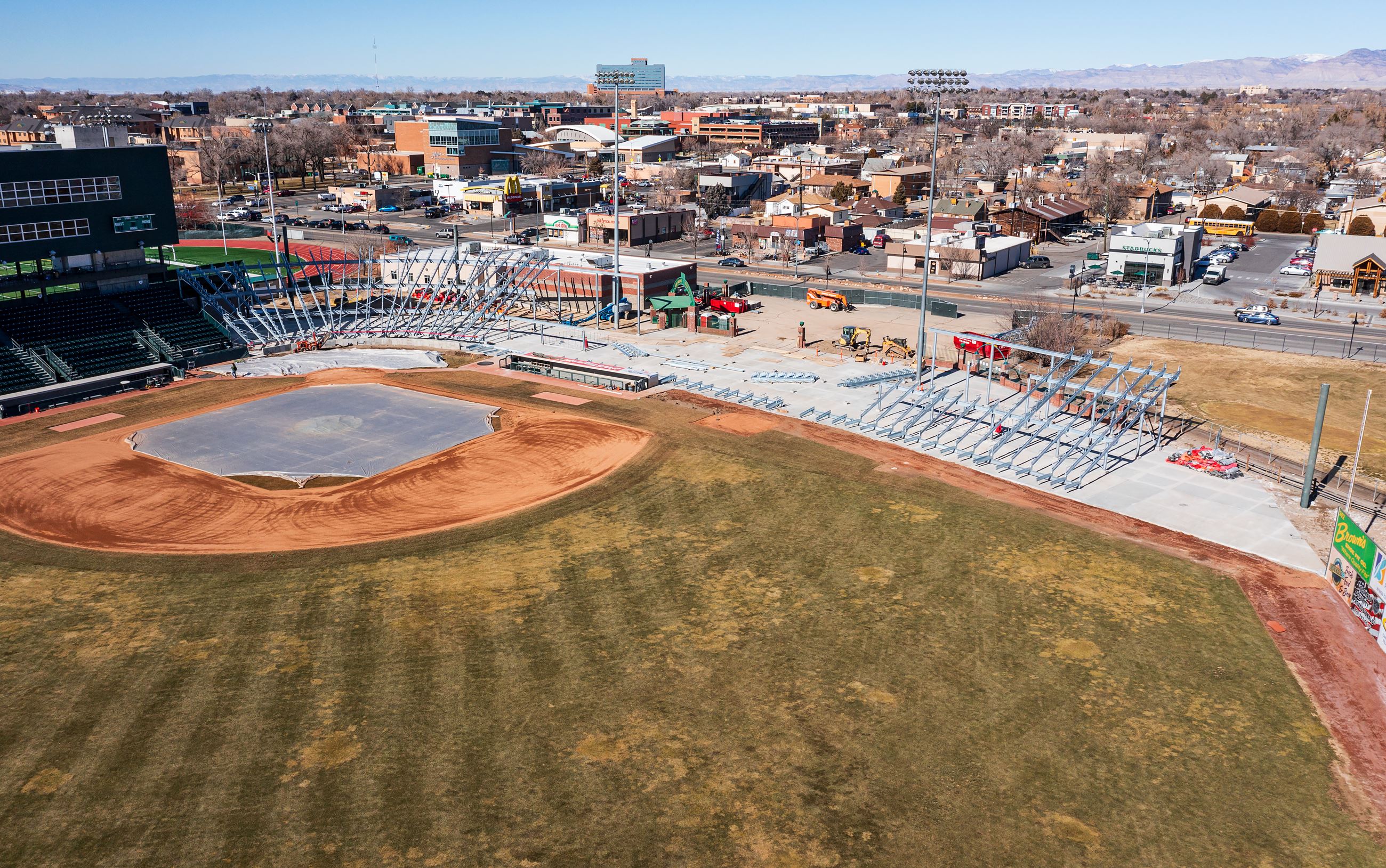 Baseball stadium bleachers renovation