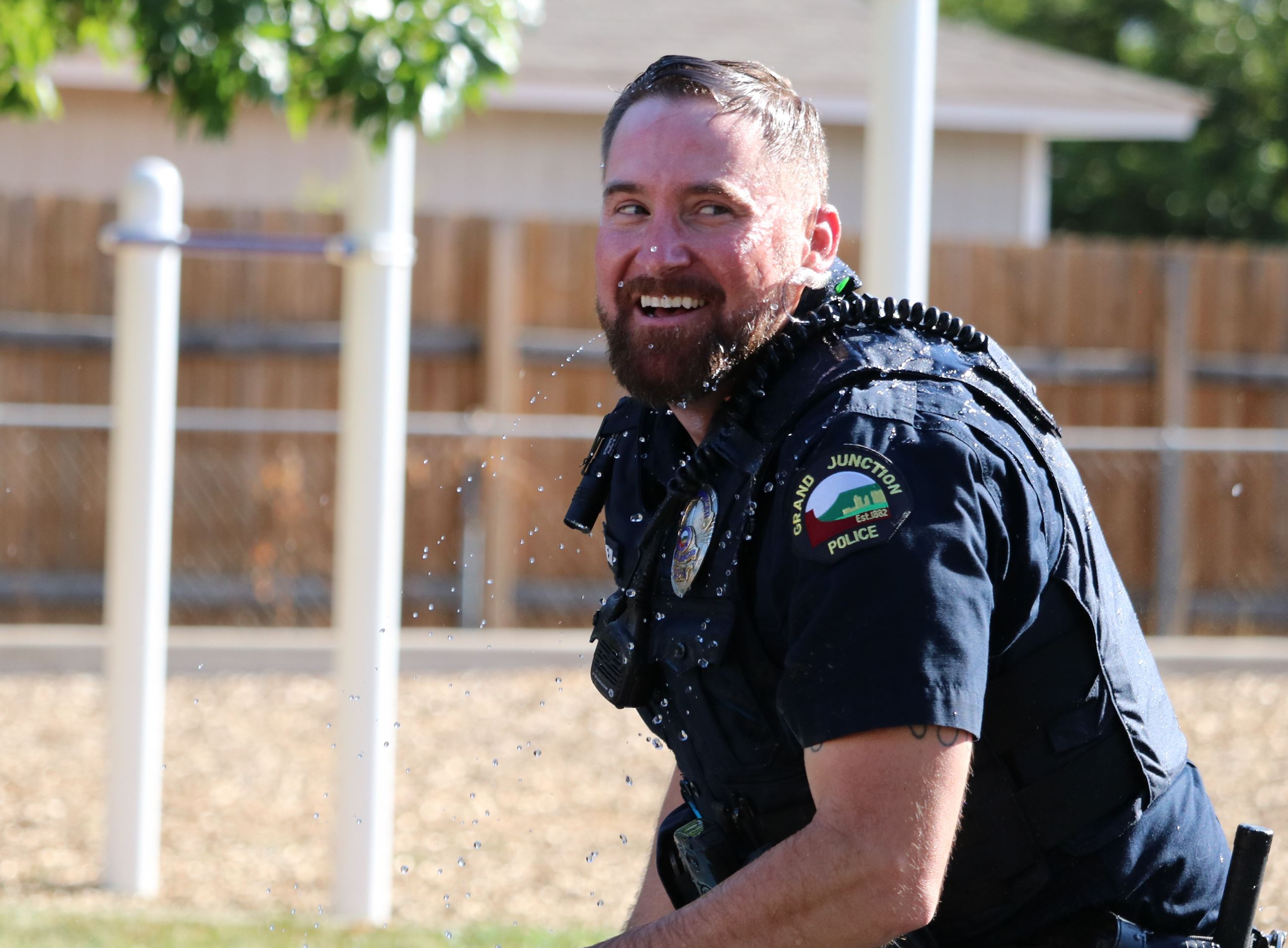 officer smiling
