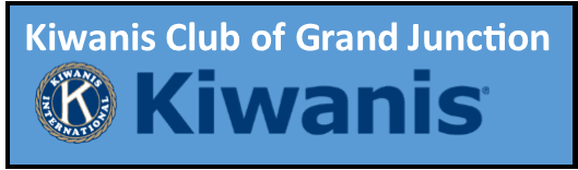 Logo of Kiwanis Organization showing blue text on a lighter blue background.
